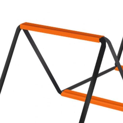 Agility Ladder Soccer Agility Ladder Football Speed Ladder Workout Agility Ladder Carbon Steel Foldable Suitable for Adults Athletes Coaches Team TRAI - size: 6 Grids With Bag