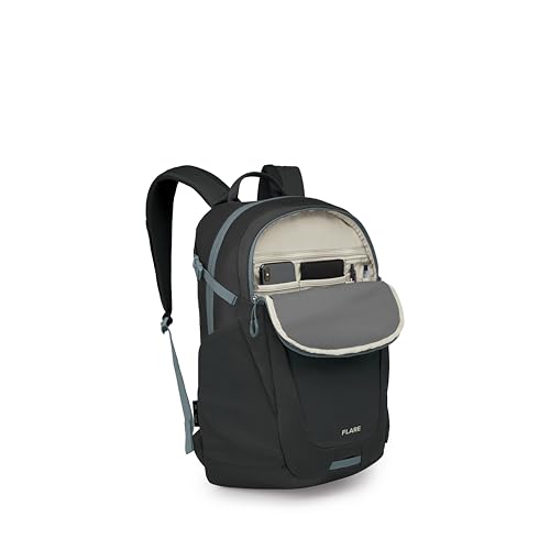 Osprey Flare Commuter Laptop Backpack - color: Black-shale Grey
