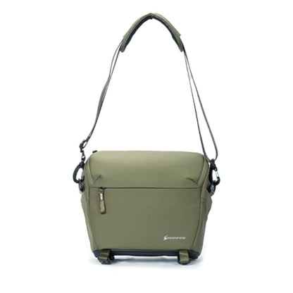 Besnfoto Camera Bag Crossbody Waterproof Sling Purse Case Small Photography Shoulder Messenger Bag Backpack with Tripod Holder for DSLR SLR Mirrorless Camera - color: Green