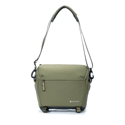 Besnfoto Camera Bag Crossbody Waterproof Sling Purse Case Small Photography Shoulder Messenger Bag Backpack with Tripod Holder for DSLR SLR Mirrorless Camera - color: Green