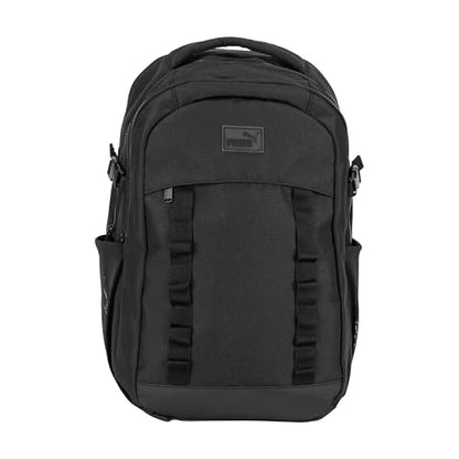 PUMA Range Backpack with Padded Straps, Laptop Sleeve & Luggage Strap, Black, One Size - color: Black