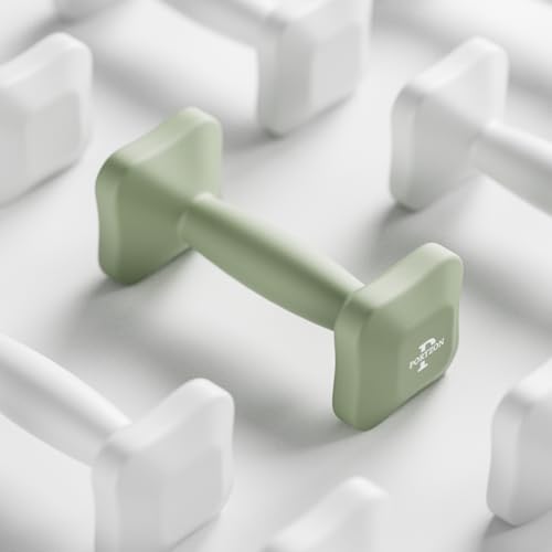 Portzon SafeGrip Dumbbells: Ergonomic, Neoprene-Coated with Anti-Slip Handles, Perfect for Home Workouts and Personal Training, Set of Two.
