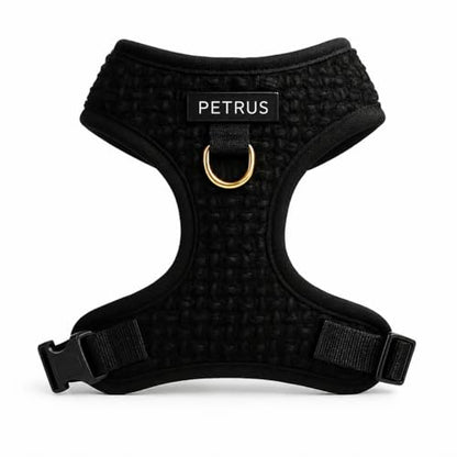 Premium No-Pull Dog Harness Soft Neoprene & Breathable Mesh Vest with Front & Back Clip D-Rings Adjustable Lightweight Walking Harness for Puppies, Small & Medium Dogs (Black Boucle, L) - color: Black Boucle, size: L: Neck=16.5-22''/Chest=22.4-32.7''