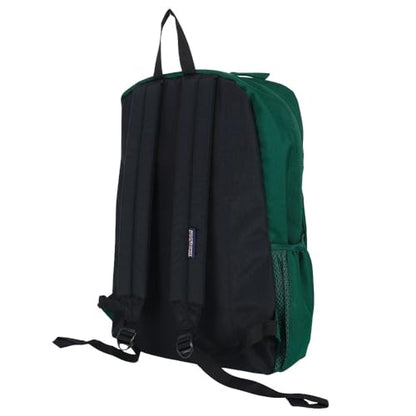 JanSport Cross Town Backpack 17" x 12.5" x 6" - Simple Bag for Everyone with 1 Main Compartment, Front Utility Pocket - Premium Class Accessories - Deep Juniper - color: Deep Juniper