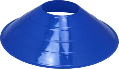 BlueDot Trading High Visibility Disc Cones for Sports, Agility Training, Soccer, Football, Field Cone Markers for Adults, Blue, Quantity 25-Pack