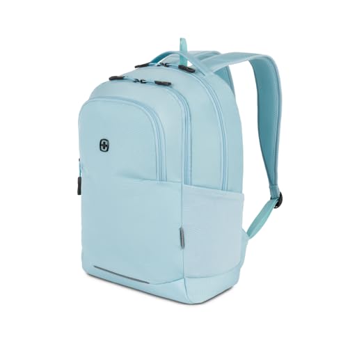 SwissGear Orientation Laptop Backpack, Light Blue, 17"x12"x7" - color: Light Blue, style: Orientation