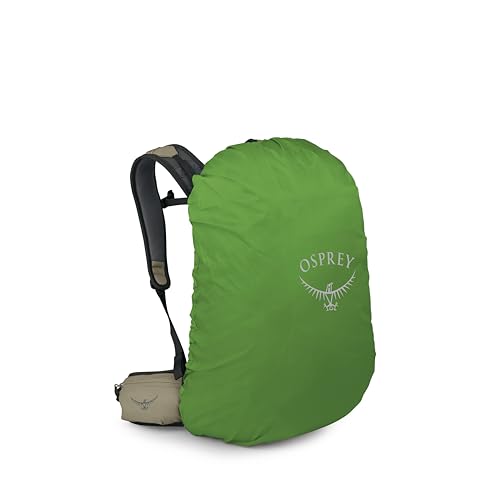 Osprey Hikelite 32L Durable Hiking Backpack - Travel Daypack with Rain Cover for Men and Women, Olive Tan - color: Olive Tan, style: 32l