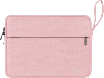 Laptop Sleeve 14 Inch, Water Resistant Traveling Computer Cover with Handle, Shockproof Protective Carrying Laptop Bag Compatible for 14 Inch MacBook Air/Pro, HP, Dell, Lenovo, Pink - color: Pink, size: 14 Inch