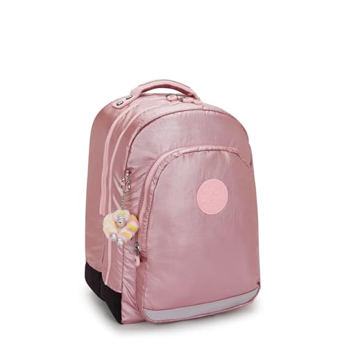 Kipling Women's Class Room 17" Laptop Backpack, Durable, Spacious, with Protective Sleeve - color: Bronze Pink Met, size: 11.5''L x 17''H x 9.5''D