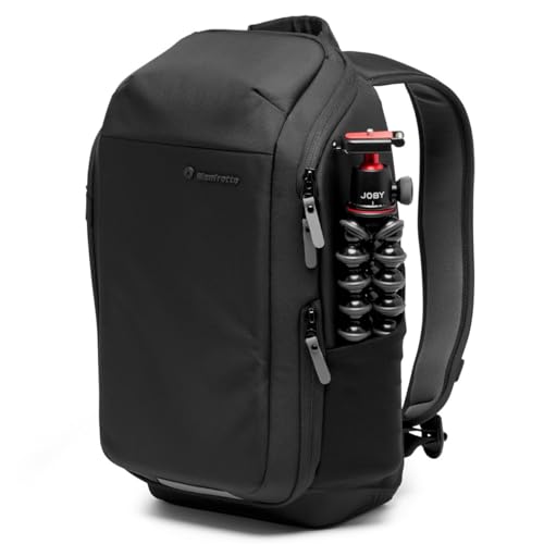 Manfrotto Advanced Compact III Camera Backpack for Camera and Laptop, Camera Backpack for Mirrorless with Lenses, with Interchangeable Padded Dividers and Tripod Attachment - style: Backpack,travel