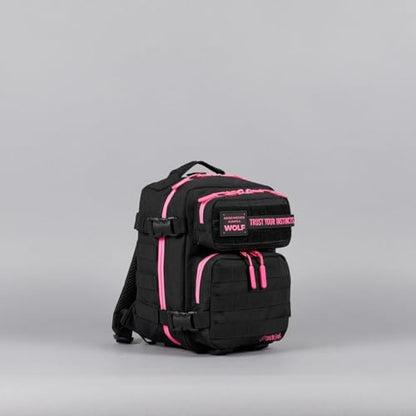 WOLFpak 9L Mini Meal Prep Management Backpack (Black Neon Pink) Lunch Box, Cooler, Travel, Insulated Bag, Daypack - color: Black Neon Pink