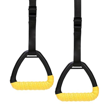 Workout Rings - with Adjustable Straps | Exercise Rings Adjustable Straps | for Fitness Strength Training Home Outdoor Garage Park School Adult Men - color: Style B