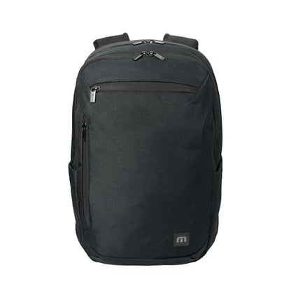 TravisMathew Duration Backpack with Laptop Sleeve, Black | Water-Resistant, For Work, Travel, Hiking, School - color: Black