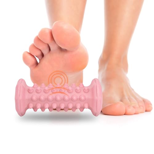 Plantar Fasciitis Relief,Foot Roller,Foot Massager Roller for Deep Tissue Muscle Massage,Portable Reflexology Tool-Pink - color: Pink