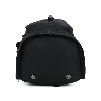 Gym Duffle Bag Backpack for Men Women with Shoes Compartment Waterproof Large Travel Duffle Bag Weekender Overnight Bag with Wet Pocket (005-Black)