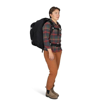 Osprey Fairview 55L Women's Travel Backpack - Carry On Bag with Personal Item Sized Detachable Daypack, Black - color: Black, style: 55l