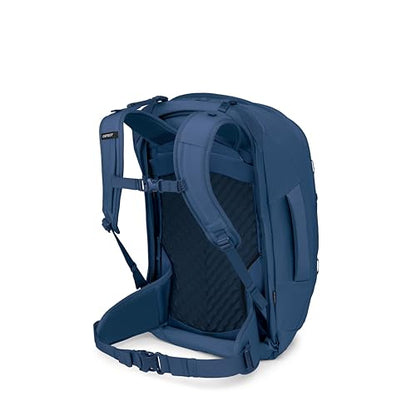 Osprey Farpoint 55L Men's Travel Backpack - Carry On Bag with Personal Item Sized Detachable Daypack, Antique Blue - color: Antique Blue, style: 55l