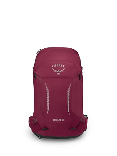 Osprey Hikelite 28L Lightweight Hiking Backpack - Durable Travel Daypack with Rain Cover for Men and Women, Chameleon/Black, M/L - color: Chameleon/Black, size: Medium-Large