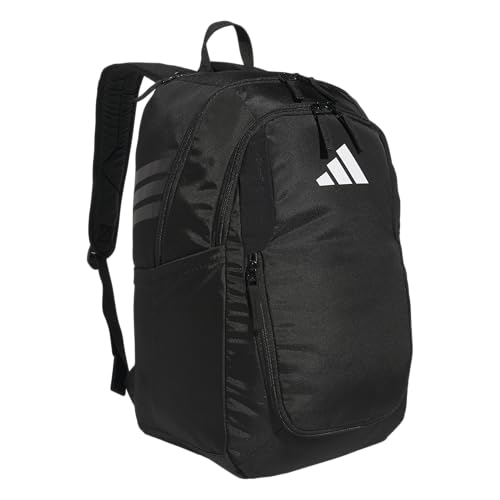 adidas Stadium 4 Soccer Backpack – Team Sports Bag with Ball Pocket, 36L - color: Black/4.0