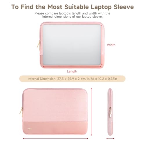 Laptop Case 15 inch, 15-16 inch Laptop Sleeve Compatible with MacBook Air 15 M4 A3241 M3 A3114 M2 A2941 2025-2023, Dell XPS 15, HP ASUS Lenovo Acer, Water-Resistant Computer Case Bag - color: Pink Color Blocking, size: 15-16 inch