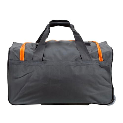 Rockland Rolling Duffel Bag, Black, 22" - color: CHARCOAL, size: 22"