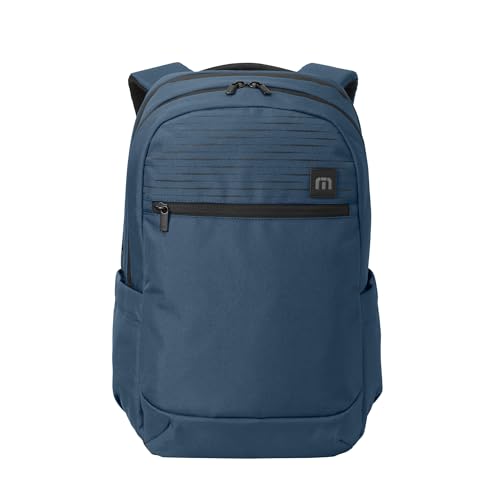 TravisMathew Approach Backpack with Laptop Sleeve, Water-Resistant Everyday Bag for Work, Travel & Hiking, Dusty Blue - color: Dusty Blue