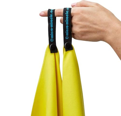 2-Pack Microfiber Towel - XXL Travel Quick Dry and Extra Soft Microfiber Towels, Lightweight and Compact for Gym, Swim Practice, Travel, Backpacking, Camping, RV, Beach, Camping - color: Yellow