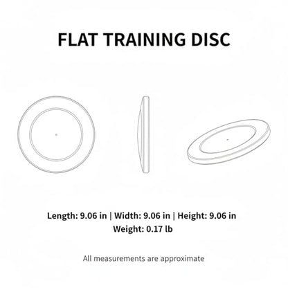 Flat TPE Training Disc for Soccer Field Marking, Low-Profile Agility Marker for Drills and Boundaries, 9.1 x 9.1 Inches, Red (1 Pack)