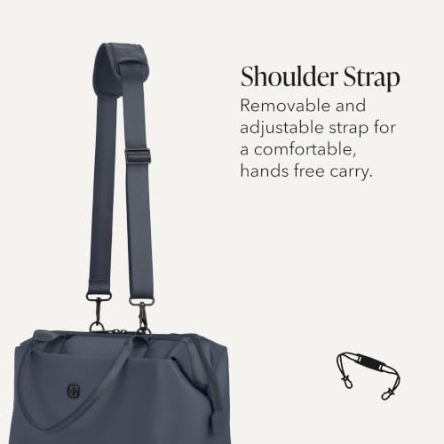 SWISSGEAR Signature Hardside Expandable Carry-On Spinner & Mini Weekender Tote Set, ABS Construction, TSA-Friendly Lock, Navy, 2-Piece Set (19-Inch/Mini Weekender Tote) - color: Navy, size: 2-Piece Set (Mini Weekender/19")