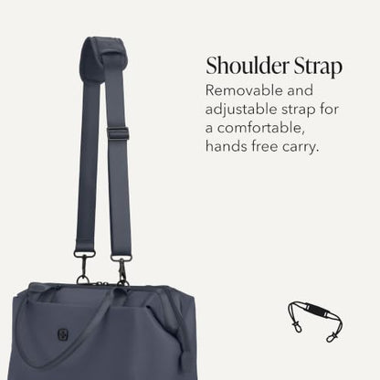 SWISSGEAR Signature Hardside Expandable Carry-On Spinner & Mini Weekender Tote Set, ABS Construction, TSA-Friendly Lock, Navy, 2-Piece Set (19-Inch/Mini Weekender Tote) - color: Navy, size: 2-Piece Set (Mini Weekender/19")