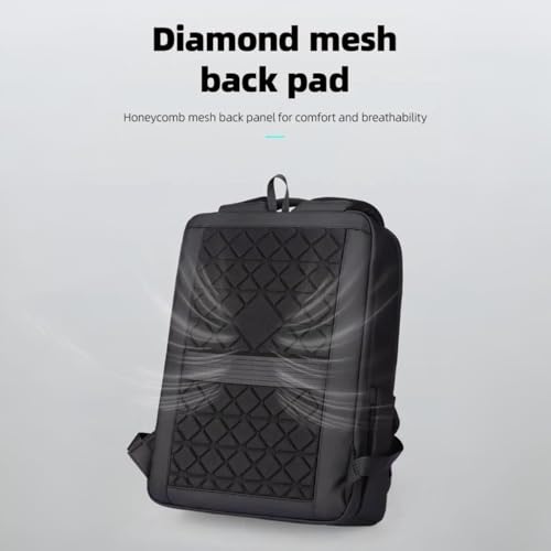TREKON Business Laptop Backpack, Water-Resistant, USB Charging Port, Multiple Organization Pockets, Fits 15.6" Laptop, College, Travel & Work Bag