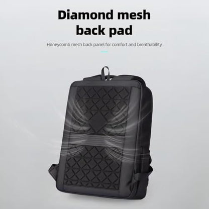TREKON Business Laptop Backpack, Water-Resistant, USB Charging Port, Multiple Organization Pockets, Fits 15.6" Laptop, College, Travel & Work Bag