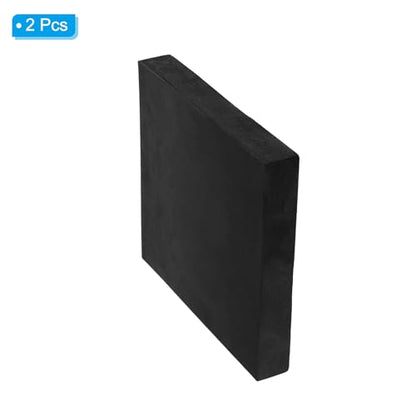 PATIKIL Rubber Anti-Vibration Pads, 2 Pcs Square Vibration Isolation Mats 8" x 8" x 1.2" for HVAC Air Conditioner Air Compressor Washer Dryer, Black - size: 8" x 8" x 1.2"