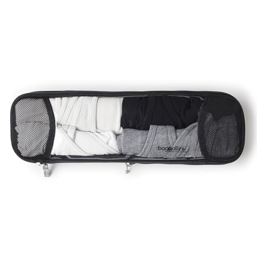 Baggallini Long Compression Cube - Lightweight Compression Packing Cube for Travel - color: Black