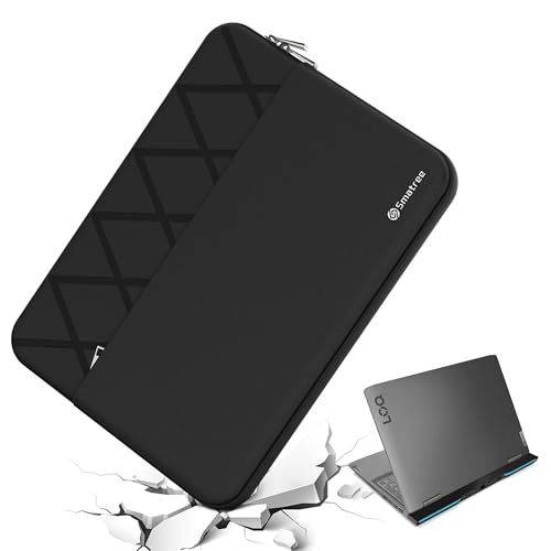Smatree 16 inch Laptop Sleeve for Legion 9i Gen 9, for LOQ 16IRH8/16APH8 Gaming Laptop, Case with Accessory Pocket, YKK Zipper, Patented Shockproof Design (E611) - color: Elite-Black, size: for 16 inch Legion 9i(E611)
