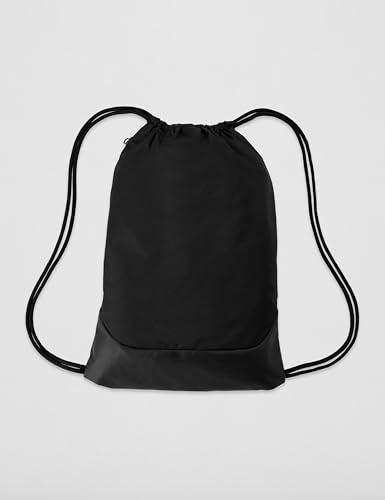 Nike Unisex Adult Gameday Brasilia X Drawstring Bag Backpack (18L) | Mens and Womens - color: Black/Black/White, size: One Size