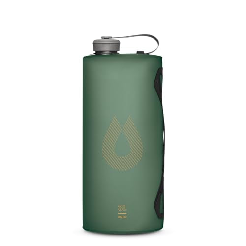 HydraPak Seeker - Collapsible Camping Water Storage (3L) - BPA & PVC Free, Hydration Reservoir Bag, Leak Proof - Sage Green - color: Sage Green, size: 3 Liter
