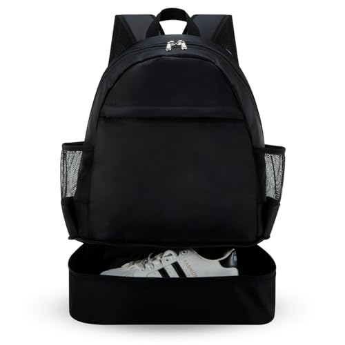 Dry Wet Gym Backpack with Shoe Compartment and Wet Pocket for Women Water Resistant Sports Bag for Swimming Beach Yoga Travel, Black L - color: Black, size: Large