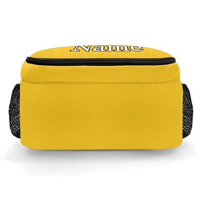 Yellow Gold Volleyball Print Customized Waterproof Backpacks Shoulders Daypacks Bags - color: Muilti 29