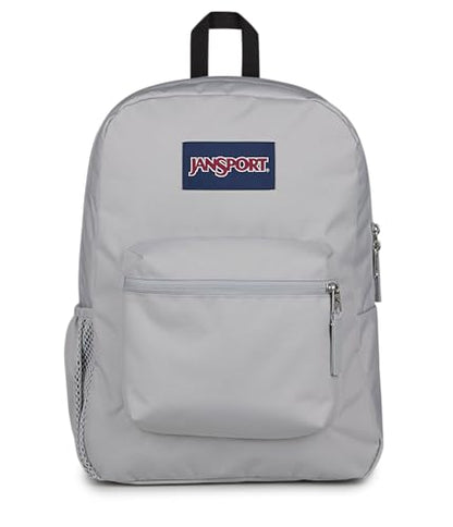 JanSport Cross Town Backpack - Simple Bag for Everyone with 1 Main Compartment, Front Utility Pocket - Premium Class Accessories - Grounded Grey - color: Grounded Grey