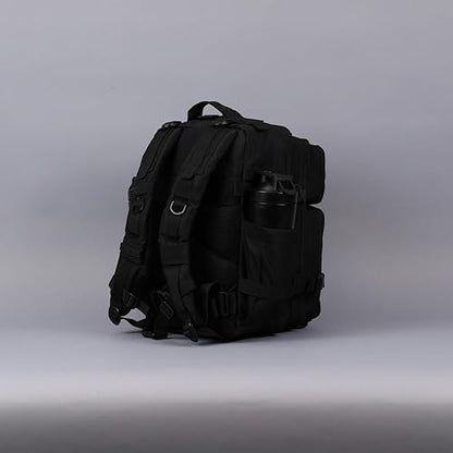 WOLFpak 35L Tactical Gym Backpack (Nightshade) Durable 1000D Waterproof Oxford Material with MOLLE Webbing, Laptop Pocket & Dual Cup Holders, Durable Fitness/Travel/Military Daypack - color: Nightshade Edition