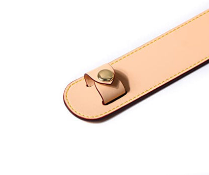 Leather Shoulder Strap Pad for Designer Trendy Bags - color: Beige