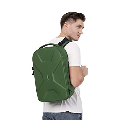 MOSISO Camera Backpack, DSLR/SLR/Mirrorless Photography Camera Bag 15-16 inch Waterproof Hardshell Case with Tripod Holder&Laptop Compartment Compatible with Canon/Nikon/Sony, Army Green - color: Army Green