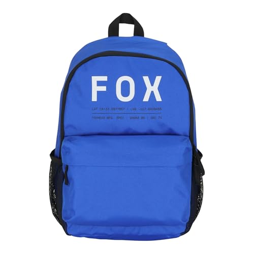 Fox Racing Clean Up Backpack, Slim Everyday School & Street Bag with Laptop Sleeve, Water Bottle Pocket & Adjustable Straps, Blue - color: Blue
