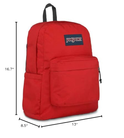 JanSport Superbreak Backpack - Durable, Lightweight Premium Backpack, Red Tape - color: Red Tape