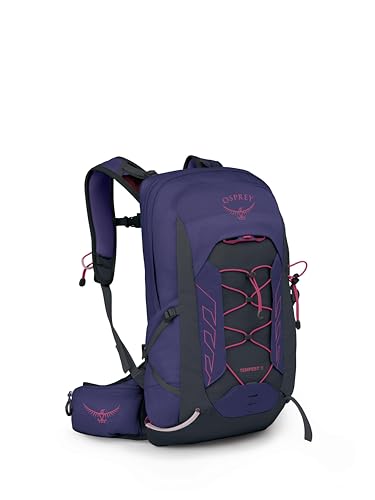 Osprey Tempest 11L Women's Lightweight Hiking Backpack - Small Daypack for Travel & Camping, Deep Fig/Hotspot Pink - color: Deep Fig/Hotspot Pink, size: 11L - Standard Fit