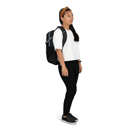 Osprey Axis Laptop Backpack – Sleek Everyday Pack with Laptop Sleeve, Water Bottle Pockets & Compression Straps - color: Black-shale Grey