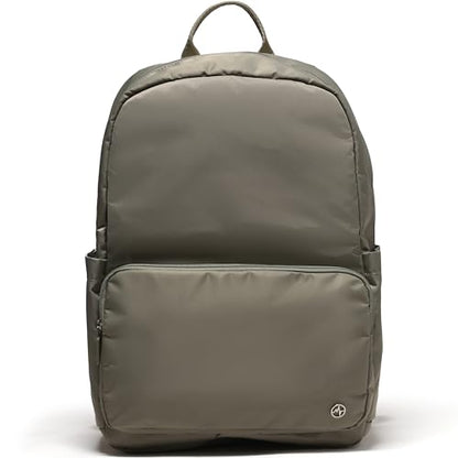 Pander 22L Casual Daypack Everyday Backpack with Luggage Sleeve Smooth Webbing Handle Professional Commuter School Bag, Grey Sage - color: Grey Sage