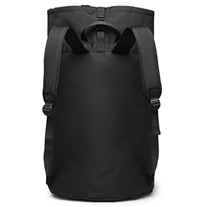 laundry bag backpack,extra-large heavy duty laundry bags,laundry backpack for college students,drawstring closure (Black Laundry Backpack Bag) - color: Black Laundry Backpack Bag