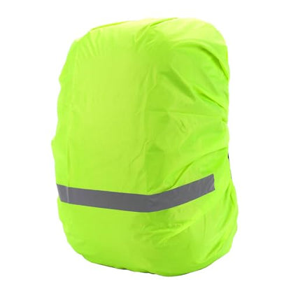 Water Rain Covers for Backpack Rucksack Rain Covers Rainproof Protector with Reflective Strips Bag Rain Covers - color: Green Color-S